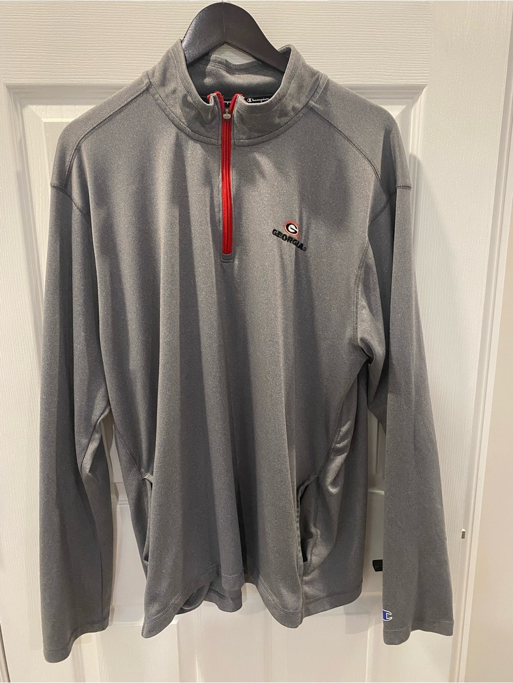 Champion Georgia Bulldogs Gray Quarter-Zip Pullover - Extra Extra Large